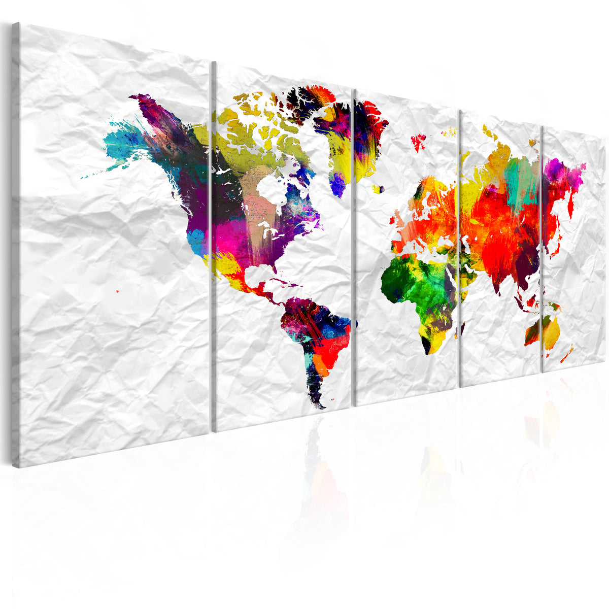 Se ARTGEIST verdenskort, 5-delt - World on Paper - Flere størrelser 200x80 ❤ Kæmpe udvalg i Artgeist - Køb online på udsalg og tilbud lige nu ❤ Billig fragt og hurtig levering - Varenummer: Boboonline-65784-16359 og barcode / Ean: 5903301952083 på lager - Udsalg på Interiør,Billeder og andet til væggen,Verdenskort Spar stort – op til 53% - Over 2.739 kendte brands på stort udsalg