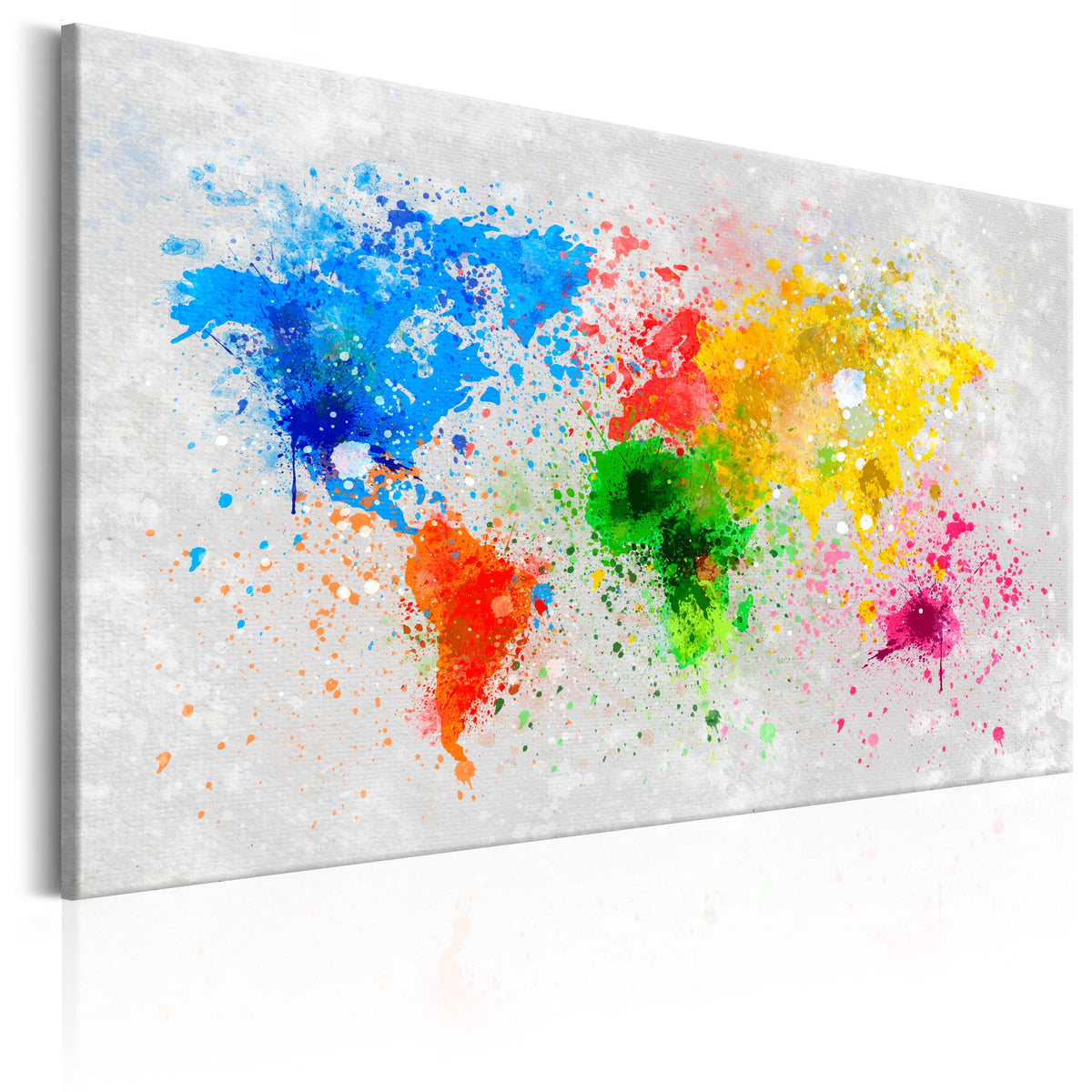 Se ARTGEIST Expressionism of the World - Farverigt verdenskort trykt på lærred - Flere størrelser 60x40 ❤ Kæmpe udvalg i Artgeist - Køb online på udsalg og tilbud lige nu ❤ Meget billig fragt og hurtig levering: 1 - 2 hverdage - Varenummer: Boboonline-56305-14181 og barcode / Ean: 5903301935062 på lager - Udsalg på Interiør,Billeder og andet til væggen,Verdenskort Spar op til 51% - Over 785 kendte brands på udsalg