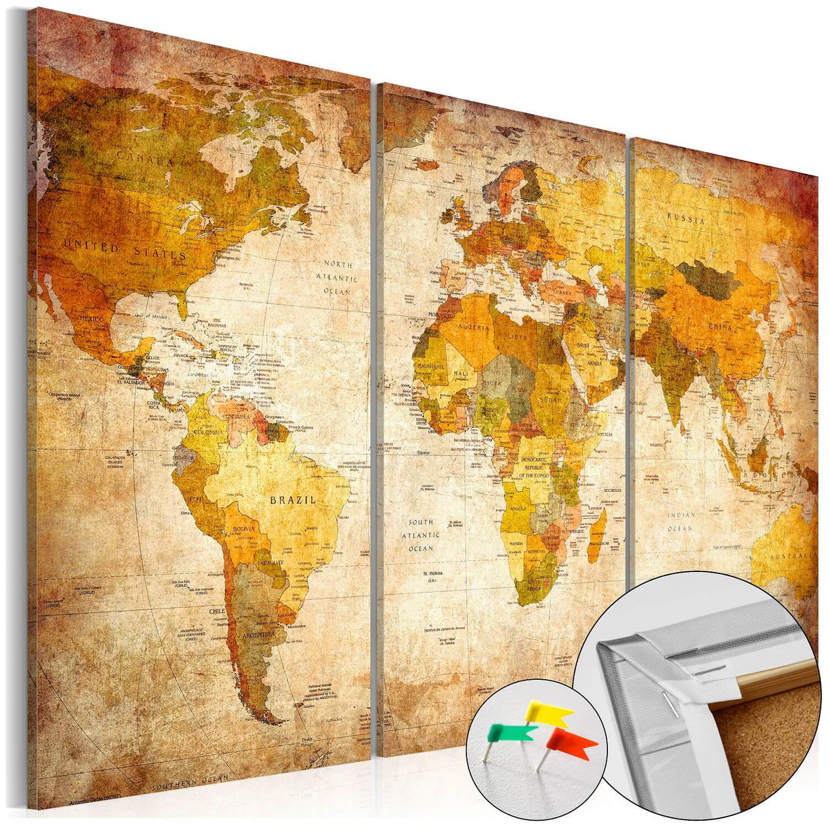 Se ARTGEIST Antique Travel verdenskort billede - lysebrun og grå/sort print på kork, 3-delt (40x60) ❤ Kæmpe udvalg i Artgeist - Køb online på udsalg og tilbud lige nu ❤ Hurtig levering til lave fragtpriser - Varenummer: Boboonline-30452 og barcode / Ean: 5903143776151 på lager - Udsalg på Interiør,Billeder og andet til væggen,Verdenskort,
Billeder og andet til væggen,
Fars dags gaver,
Billeder,
Billeder og Få op til 69% i rabat - Over 1.798 brands samlet på udsalg