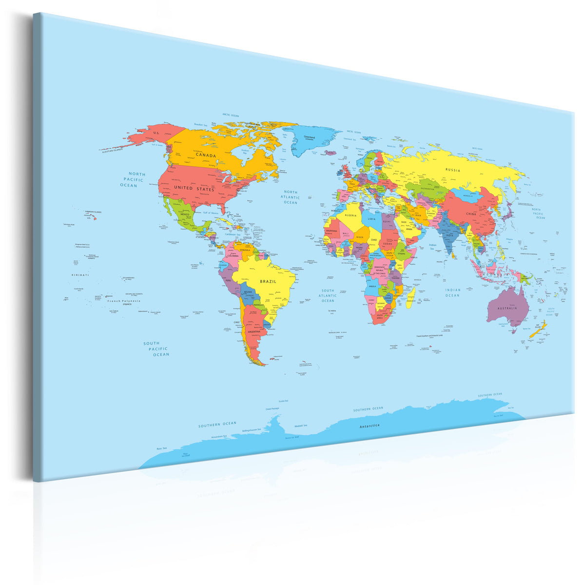 Se ARTGEIST Rainbow Geography - Traditionelt verdenskort trykt på lærred - Flere størrelser 120x80 ❤ Kæmpe udvalg i Artgeist - Køb online på udsalg og tilbud lige nu ❤ Meget billig fragt og hurtig levering: 1 - 2 hverdage - Varenummer: Boboonline-56344-14295 og barcode / Ean: 5903301935352 på lager - Udsalg på Interiør,Billeder og andet til væggen,Verdenskort Spar op til 51% - Over 785 kendte brands på udsalg