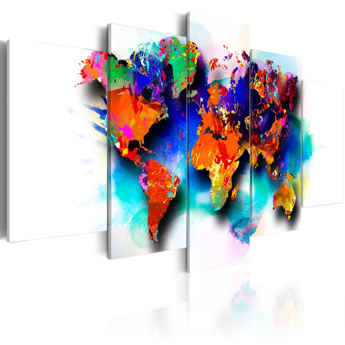Se ARTGEIST verdenskort, 5-delt - Picturesque World - Flere størrelser 200x100 ❤ Kæmpe udvalg i Artgeist - Køb online på udsalg og tilbud lige nu ❤ Billig fragt og hurtig levering - Varenummer: Boboonline-65798-16386 og barcode / Ean: 5903143942174 på lager - Udsalg på Interiør,Billeder og andet til væggen,Verdenskort Op til 61% rabat - Kendte mærker på udsalg – over 1.329 brands
