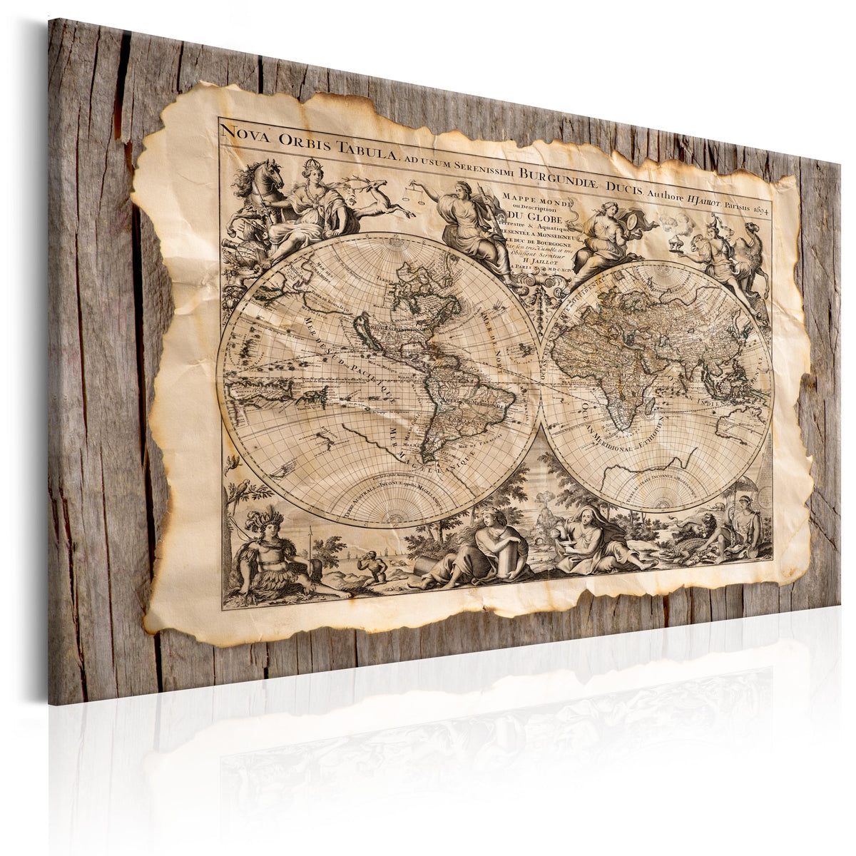 Se ARTGEIST Map of the Past - Historisk verdenskort m. latinsk tekst trykt på lærred - Flere størrelser 60x40 ❤ Kæmpe udvalg i Artgeist - Køb online på udsalg og tilbud lige nu ❤ Meget billig fragt og hurtig levering: 1 - 2 hverdage - Varenummer: Boboonline-56325-14240 og barcode / Ean: 5903301935208 på lager - Udsalg på Interiør,Billeder og andet til væggen,Verdenskort Spar op til 51% - Over 785 kendte brands på udsalg