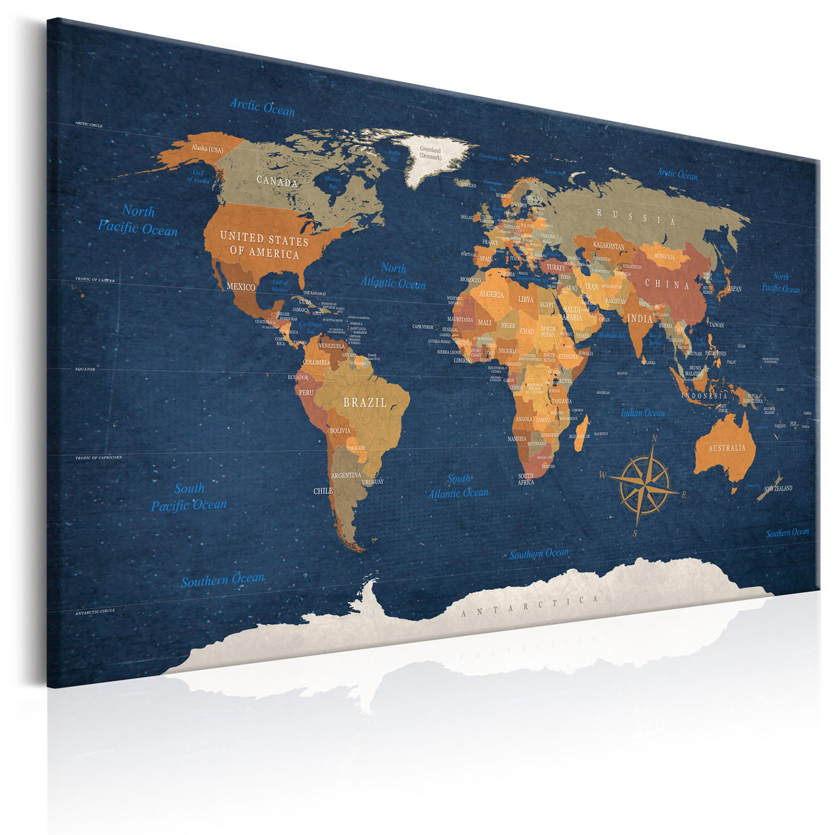 Se ARTGEIST World Map: Ink Oceans - Klassisk verdenskort trykt på lærred - Flere størrelser 90x60 ❤ Kæmpe udvalg i Artgeist - Køb online på udsalg og tilbud lige nu ❤ Meget billig fragt og hurtig levering: 1 - 2 hverdage - Varenummer: Boboonline-56388-14407 og barcode / Ean: 5903301935659 på lager - Udsalg på Interiør,Billeder og andet til væggen,Verdenskort,
																						Bestsellers Spar op til 51% - Over 785 kendte brands på udsalg