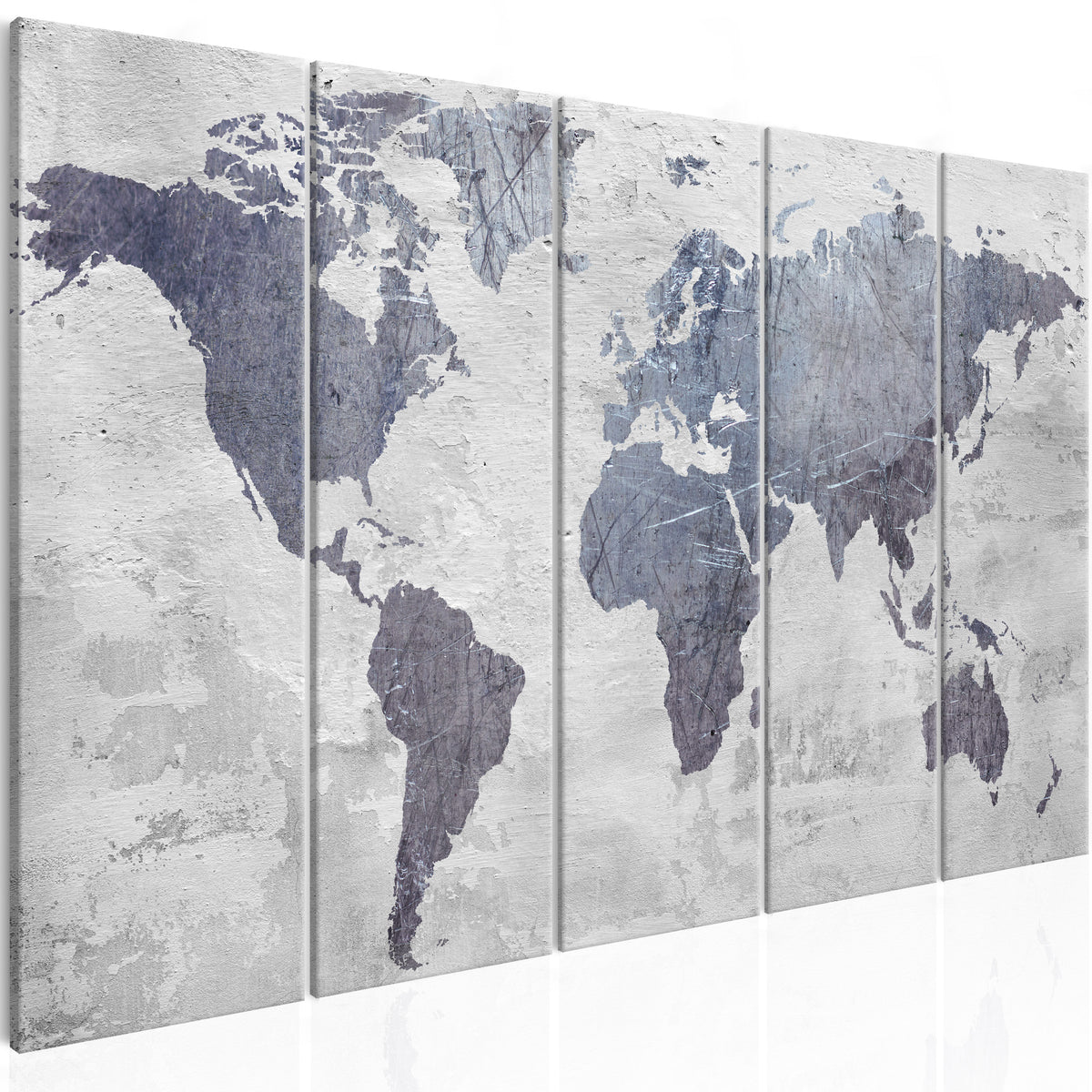 Se ARTGEIST verdenskort, 5-delt - Concrete World Map Narrow - Flere størrelser 225x90 ❤ Kæmpe udvalg i Artgeist - Køb online på udsalg og tilbud lige nu ❤ Meget billig fragt og hurtig levering - Varenummer: Boboonline-65797-16384 og barcode / Ean: 5903301952359 på lager - Udsalg på Interiør,Billeder og andet til væggen,Verdenskort Spar stort – op til 59% - Over 2.739 brands med kæmpe udsalg