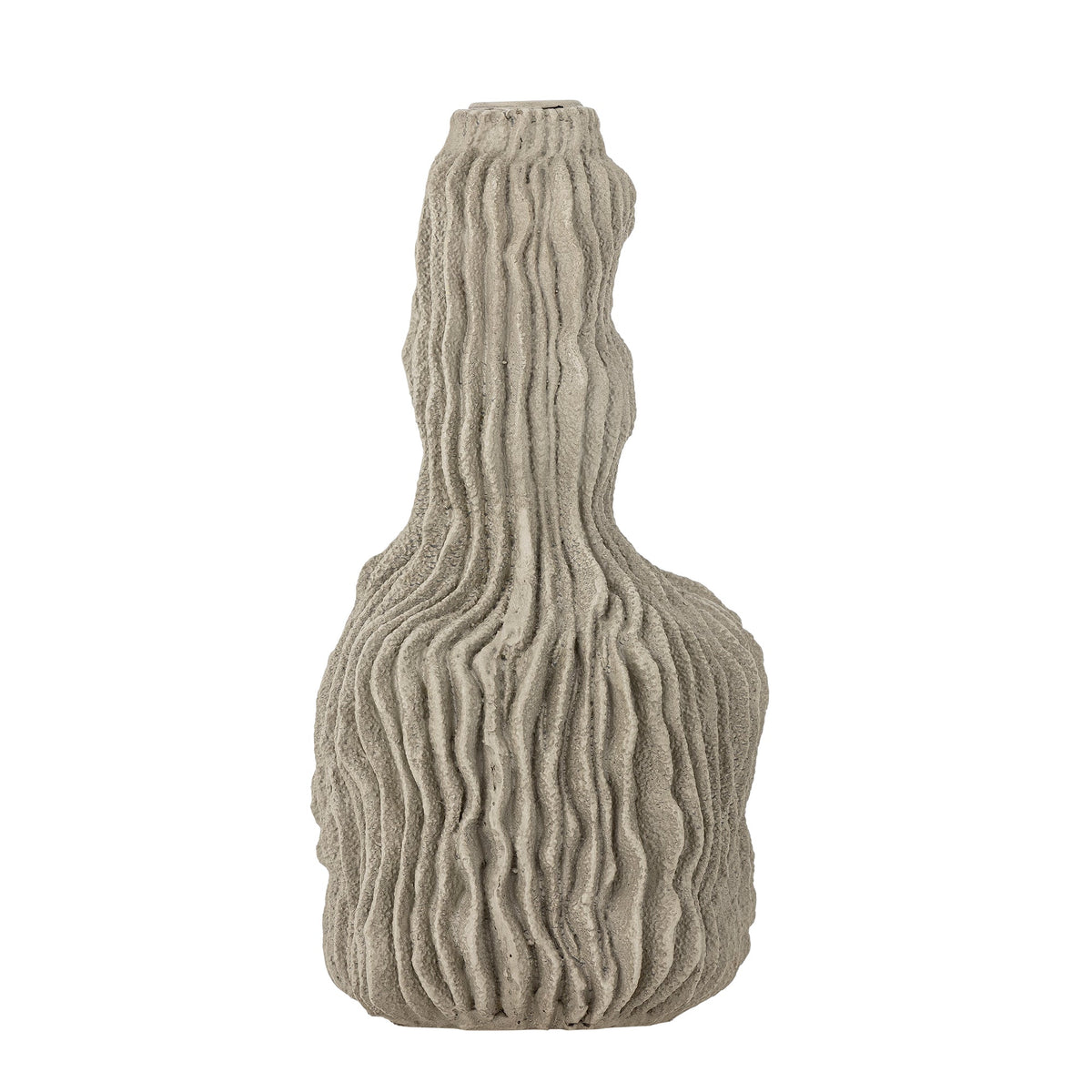 Grå Briar lysestage i polyresin fra Bloomingville, 24 cm høj