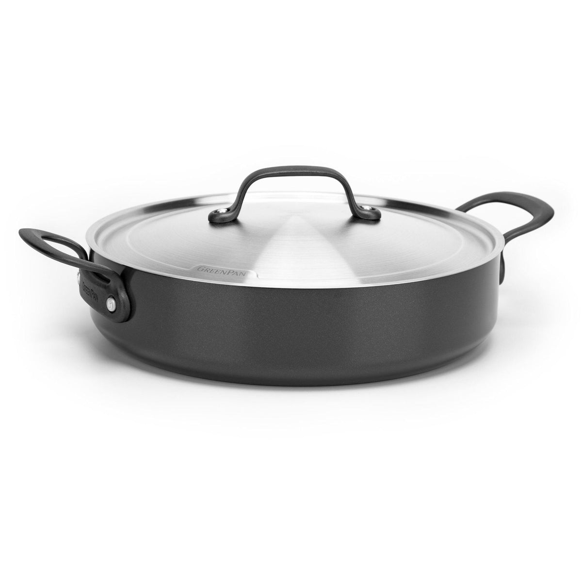 GreenPan Craft traktørpande med låg i elegant design