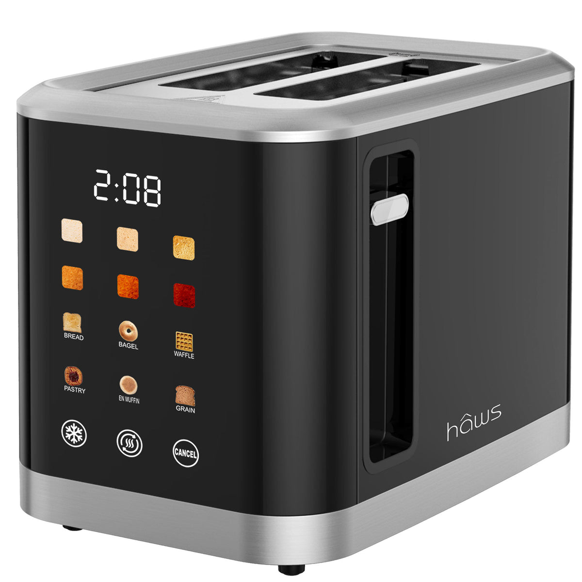 Hâws Color LED brødrister med touchkontrol og digitalt display