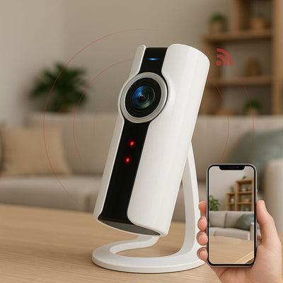 Overvågnings WiFi IP kamera m/elektronisk zoom