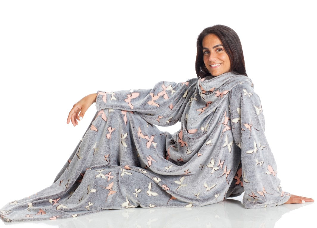 Se KANGURU Deluxe Glow Sommerfugle Plaid og tæppe 140 x 180 cm ✔ Kæmpe udvalg i KANGURU - Køb online på udsalg og tilbud lige nu ✔ Billig fragt • Hurtig levering - Varenummer: MMAction-2131310 og 8006843013100 på lager - Udsalg på Plaider / Ponchoer Spar helt op til 57% - Stort udsalg på over 739 mærker