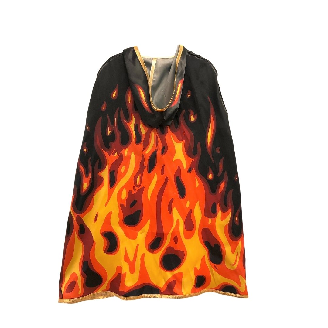 Sort kappe med flammer til børn fra Liontouch