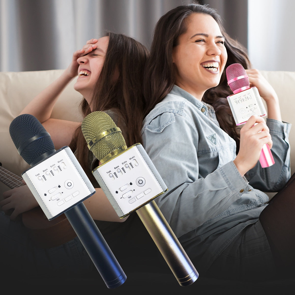 Se Karaoke Mikrofon Bluetooth med Højttaler - Lyserød ✔ Kæmpe udvalg i Satana - Køb online på udsalg og tilbud lige nu ✔ Super billig fragt og lynhurtig levering - Varenummer: Satana-2626 på lager - Udsalg på Mezina > Spar helt op til 79% - Stort udsalg på over 739 brands