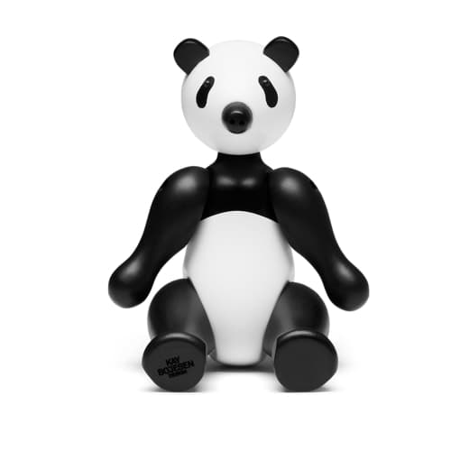 Kay Bojesen træfigur - Panda - Malet bøgetræ