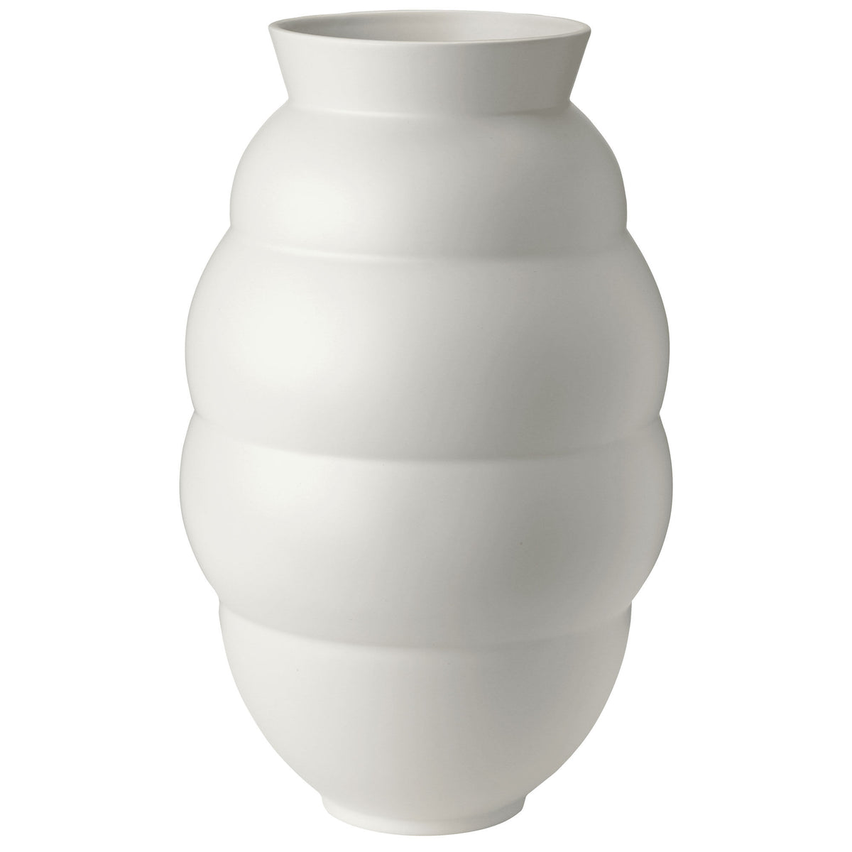 Hvid Archie vase på 41,5 cm fra Knabstrup Keramik, designet af Eric Landon