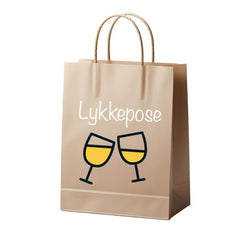 Lykkepose med tre flasker i et mix af hvidvin og rosé