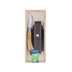 Opinel N°08 svampekniv med etui i gaveæske