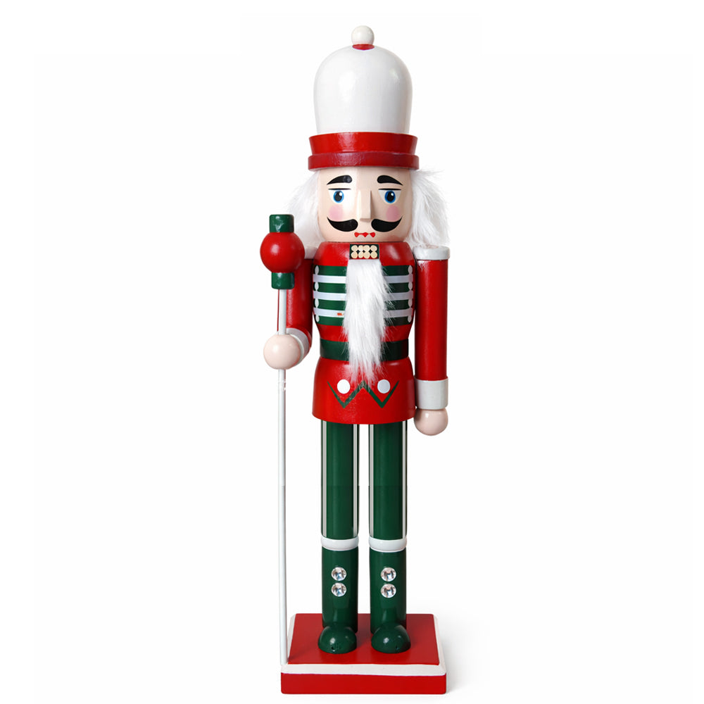 Nøddeknækker julemandsfigur i træ, 31 cm, model 1