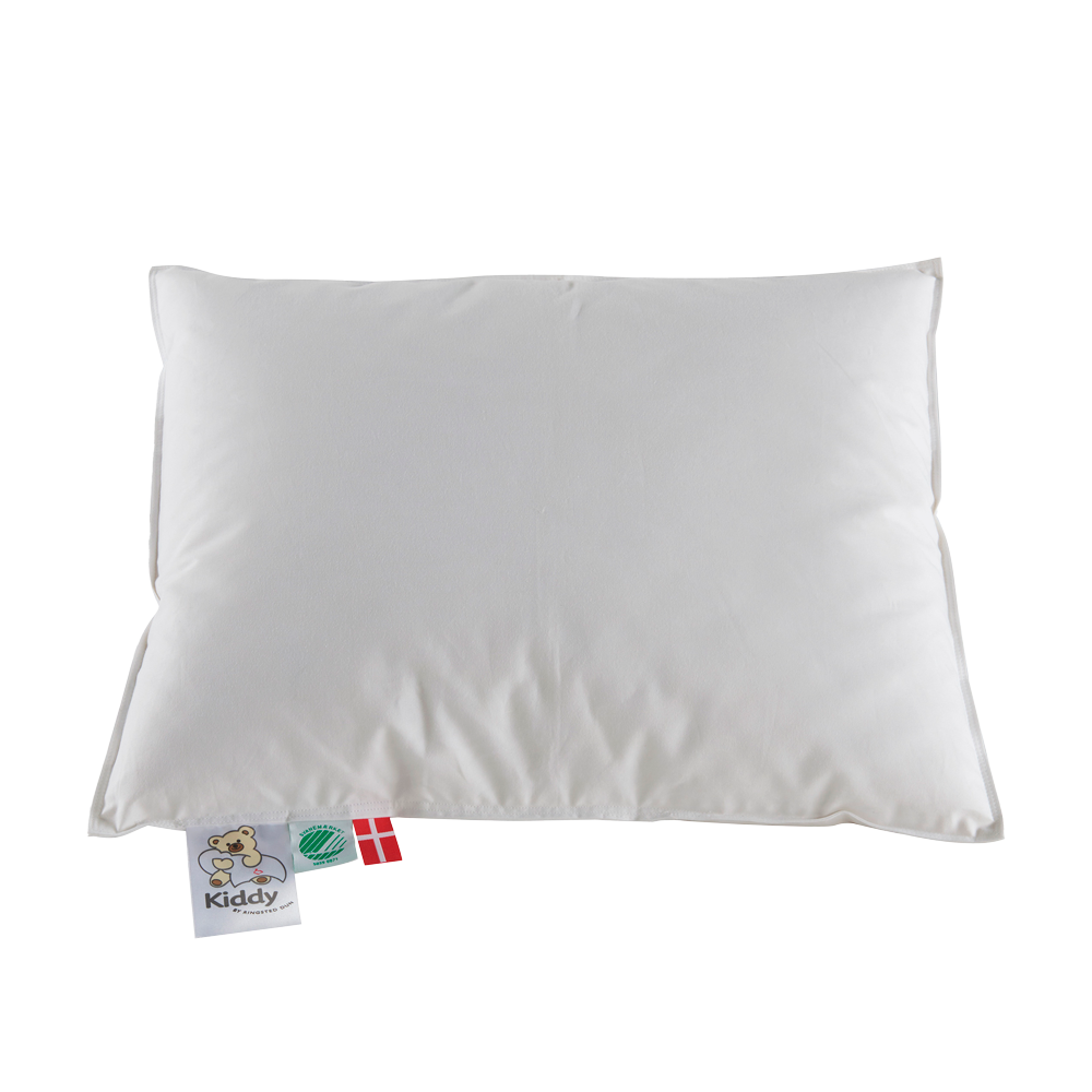 Ringsted Dun Kiddy Organic juniorpude i størrelse 40 x 45 cm med betræk af økologisk bomuld