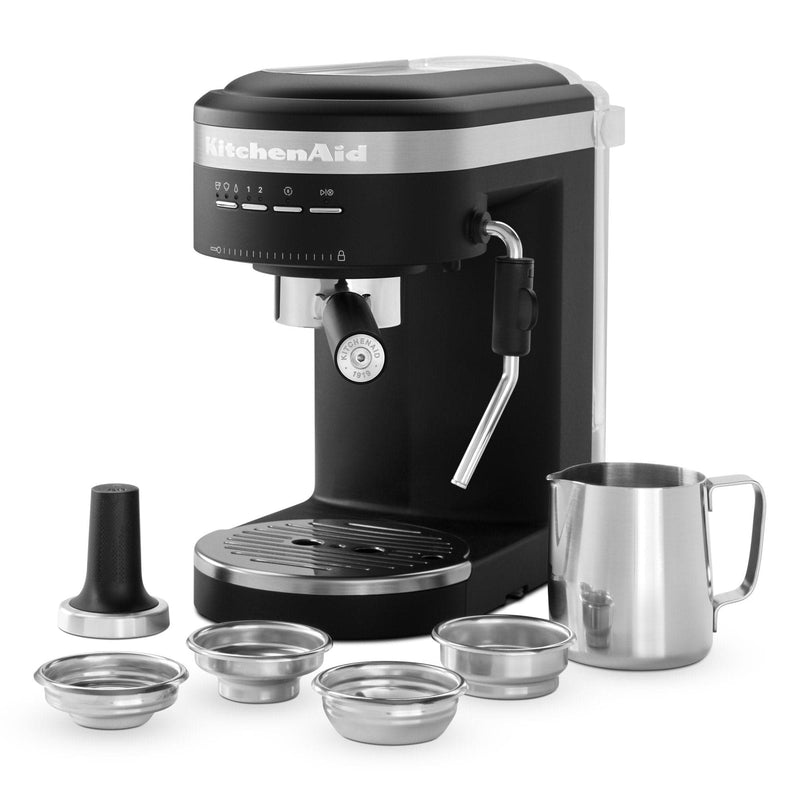 Se KitchenAid 5KES6403EBM espressomaskine, matte black ✔ Kæmpe udvalg i KitchenAid ✔ Meget billig fragt og hurtig levering: 1 - 2 hverdage - Varenummer: KTO-5KES6403EBM og barcode / Ean: &