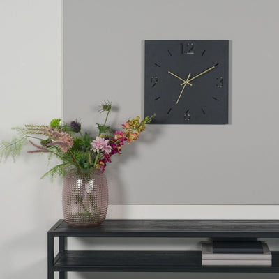 Se billigt tilbud på Fuga vægur i sort stål, 80 x 80 cm. Udsalg på Boligtilbehør > Ure > Vægure. Spar op til 65%. Hurtig levering: 1-2 hverdage.