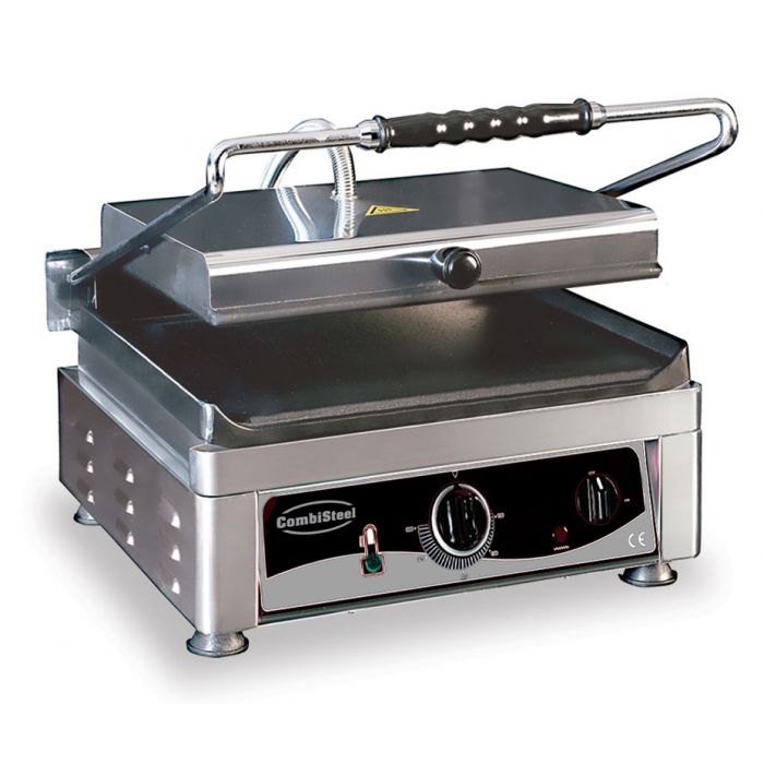 Combisteel klemgrill med glatte plader i top og bund