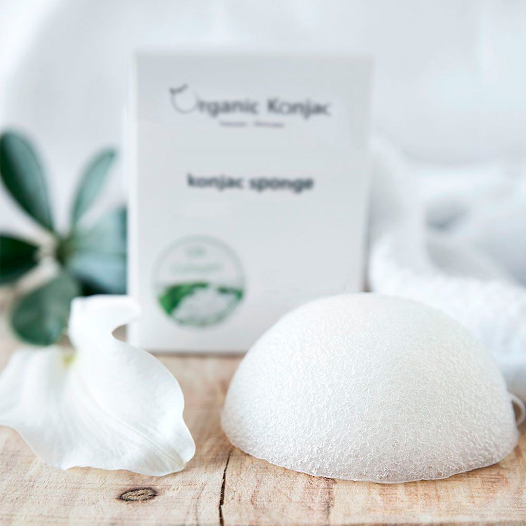 Organic Konjac Silk Collagen ansigtssvamp i Anti age-varianten