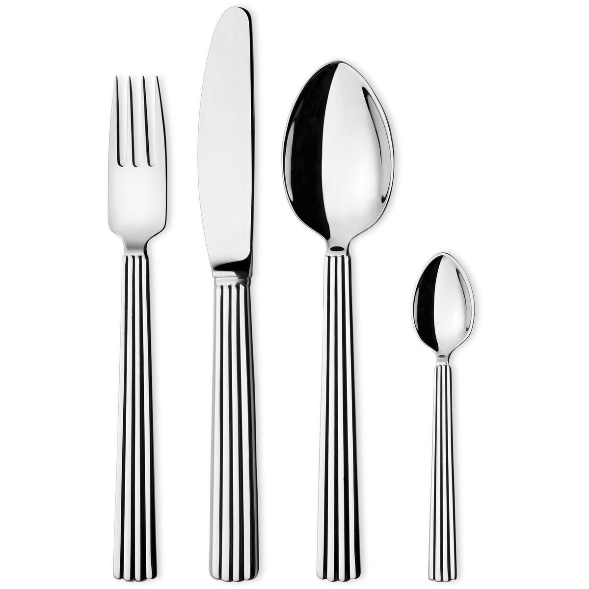 Georg Jensen Bernadotte bestiksæt i blankpoleret rustfrit stål