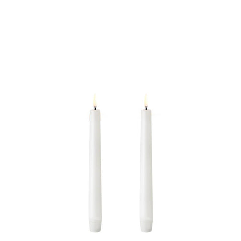 To Uyuni LED kronelys på 20 cm med realistisk 3D-flamme