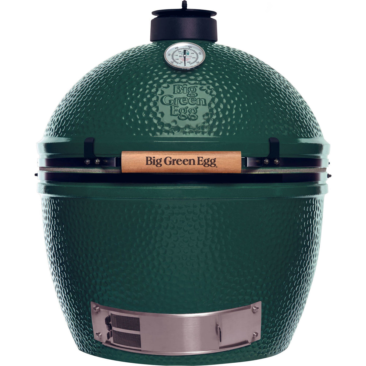 Big Green Egg kulgrill i størrelse XL i mørkegrøn med æggeform