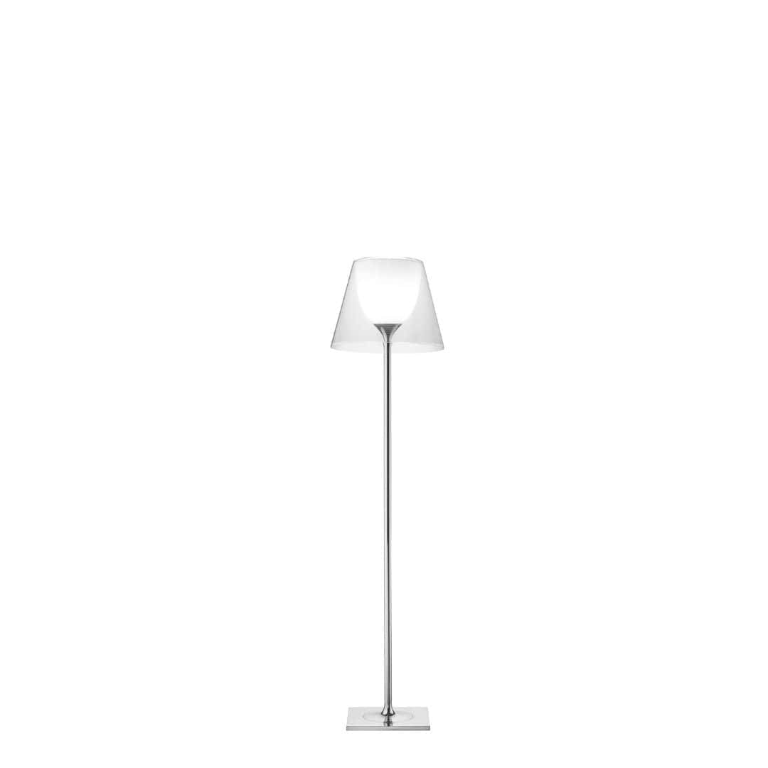 Transparent KTribe F2 gulvlampe fra Flos designet af Philippe Starck