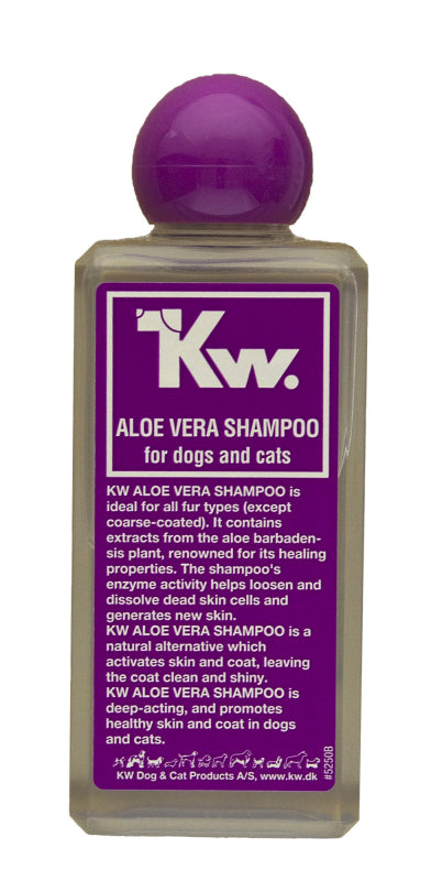KW Aloe Vera Shampoo i flaske på 200 ml, pelspleje til katte