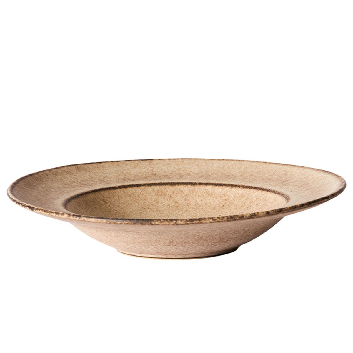 Håndlavet Muubs Yake pastatallerken i farven blush, diameter 26,5 cm