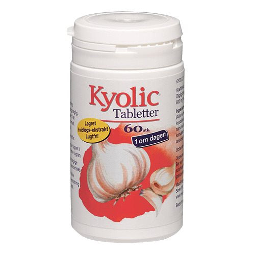 Se Kyolic tabletter - 60 tabl. ✔ Kæmpe udvalg i Bolig Magasin - Køb online på udsalg og tilbud lige nu ✔ Super billig fragt og lynhurtig levering - Varenummer: Helsegrossisten-8510 og 5701631033430 på lager - Udsalg på Sundhed > Hvidløg > Store besparelser – op til 67% - Udsalg på mere end 2.281 populære mærker