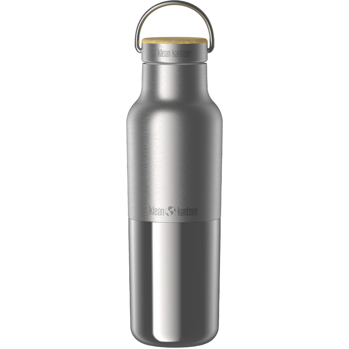 Klean Kanteen Insulated Reflect isoleret flaske på 473 ml med bambuslåg