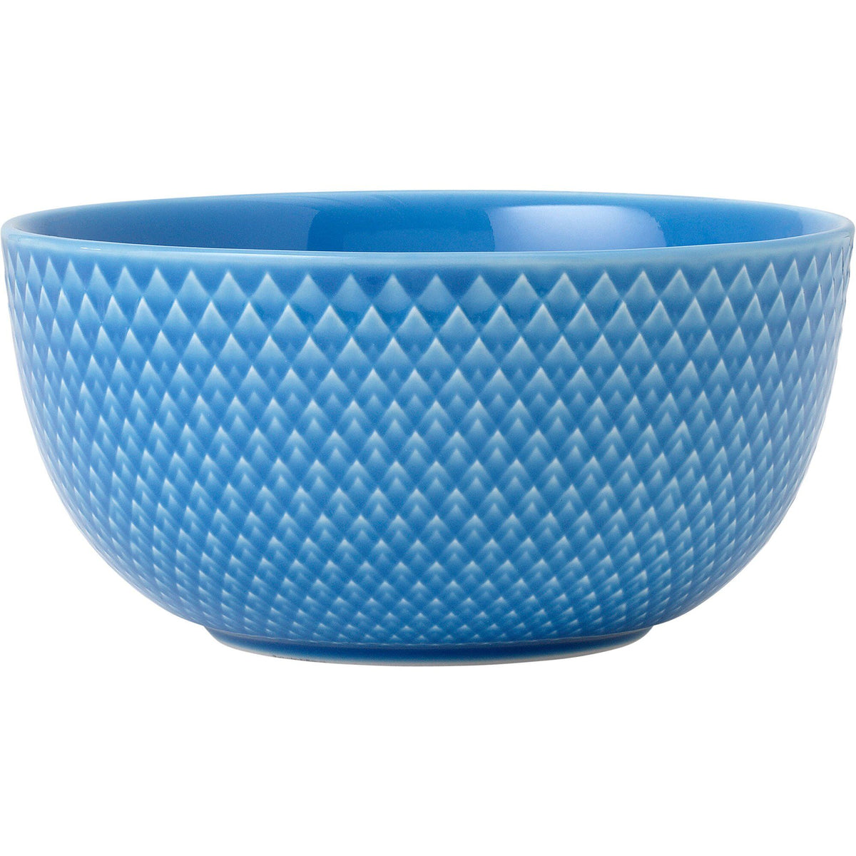 Lyngby Porcelæn Rhombe Color skål, 13 cm, i kraftig blå farve
