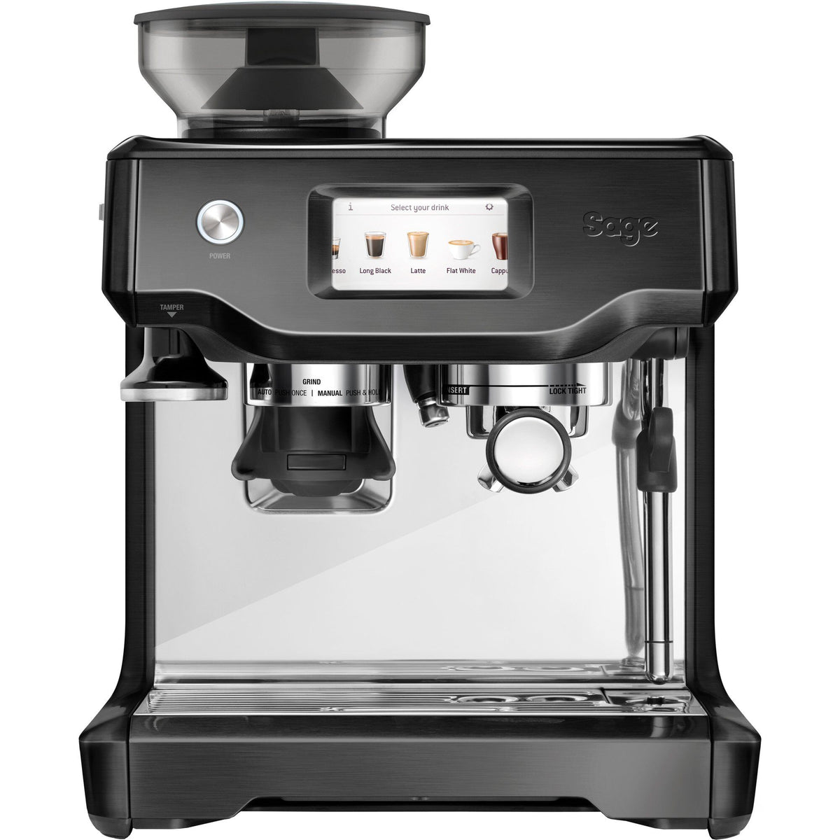 Sage SES880BST The Barista Touch espressomaskine i koksgrå