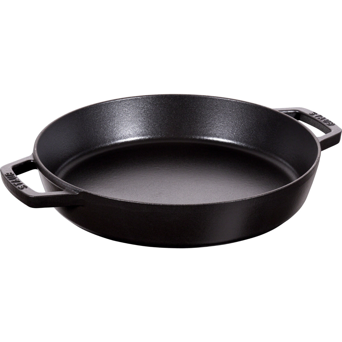 Sort Staub Pan Series paellapande på 34 cm til spansk risret