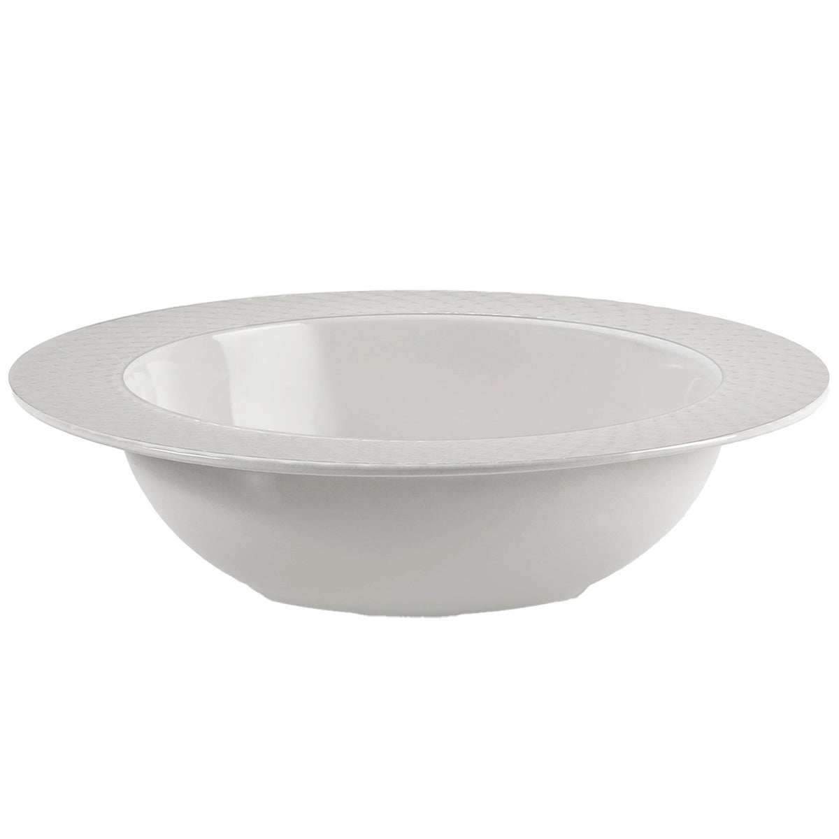 Hvid dyb tallerken fra Sagaform Coffee & More, 22 cm i diameter og 6 cm høj