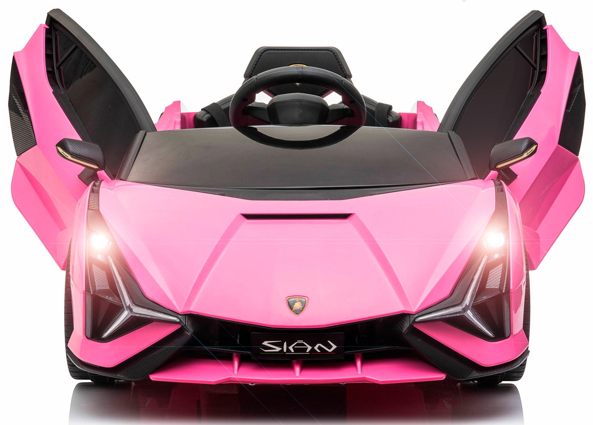 Se Lamborghini Sian elbil til børn 12v m/Lithium, Gummihjul, lædersæde Pink ✔ Kæmpe udvalg i Megaleg - Køb online på udsalg og tilbud lige nu ✔ Hurtig levering til lave fragtpriser - Varenummer: MMAction-28301 og 5712548283016 på lager - Udsalg på Elbiler til Børn 10-12V (2 x motor) Store besparelser – op til 67% - Et af Danmarks største udvalg – 2.739+ mærker