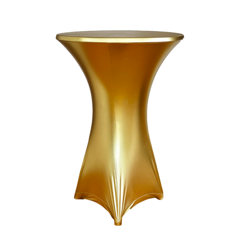 Formdug for ståbord inkl. topdug - Guld