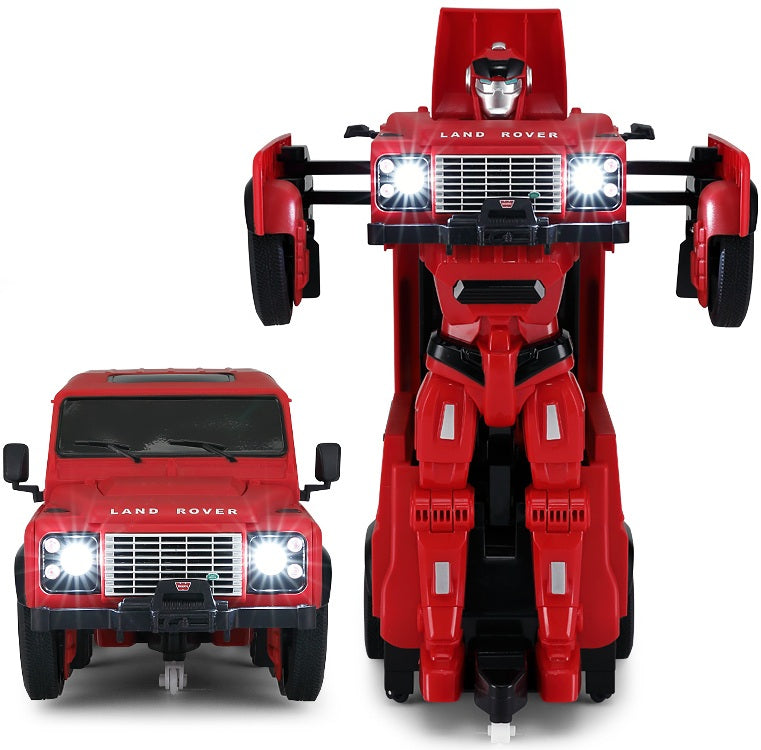 Se Land Rover Defender Transform Robot Bil 2.4G 1:14 ✔ Kæmpe udvalg i Rastar - Køb online på udsalg og tilbud lige nu ✔ Hurtig levering til lave fragtpriser - Varenummer: MMAction-14917 og 6930751313323 på lager - Udsalg på Fjernstyret Biler, Større Spar op til 51% - Over 785 kendte mærker på udsalg