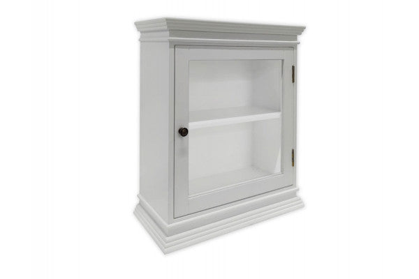 Langeland Væghængt Vitrineskab - 60x50x22,5 cm Hvid