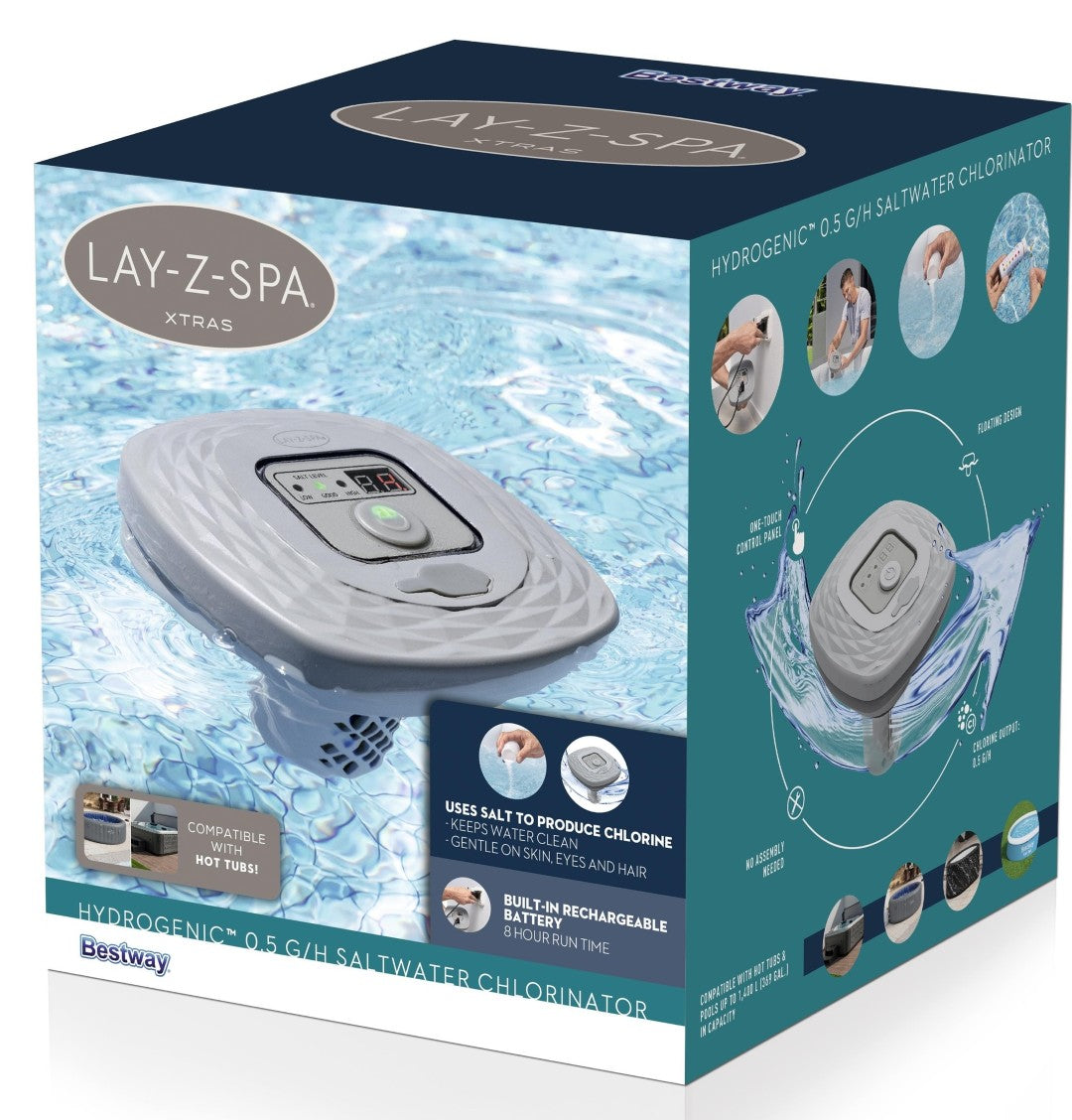 Se LAY-Z-Spa Hydrogenic 0,5 G/H Saltvandsklorinator til Spabade ✔ Kæmpe udvalg i Bestway - Køb online på udsalg og tilbud lige nu ✔ Hurtig levering til lave fragtpriser - Varenummer: MMAction-17860340 og 6941607372623 på lager - Udsalg på Lay-Z Spabade Spar stort – op til 59% - Over 2.739 kendte mærker online
