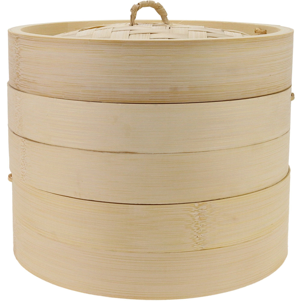 Essentials asiatisk dampkoger i bambus med to lag og låg