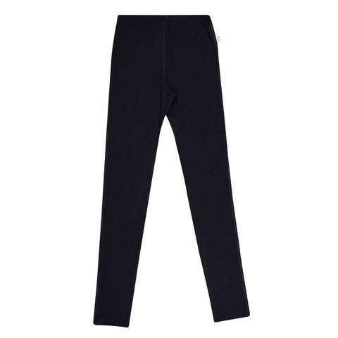 Sorte leggings til kvinder i merinould fra Joha
