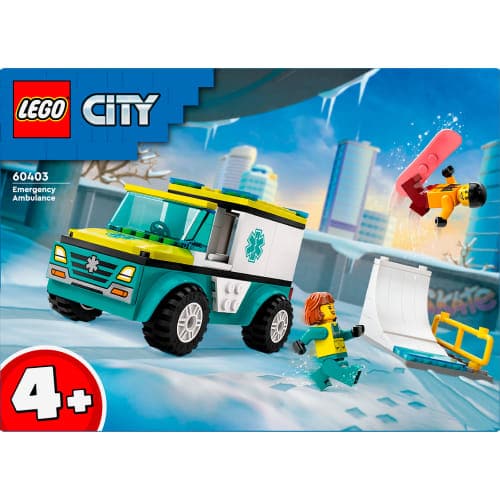 LEGO City Ambulance og snowboarder