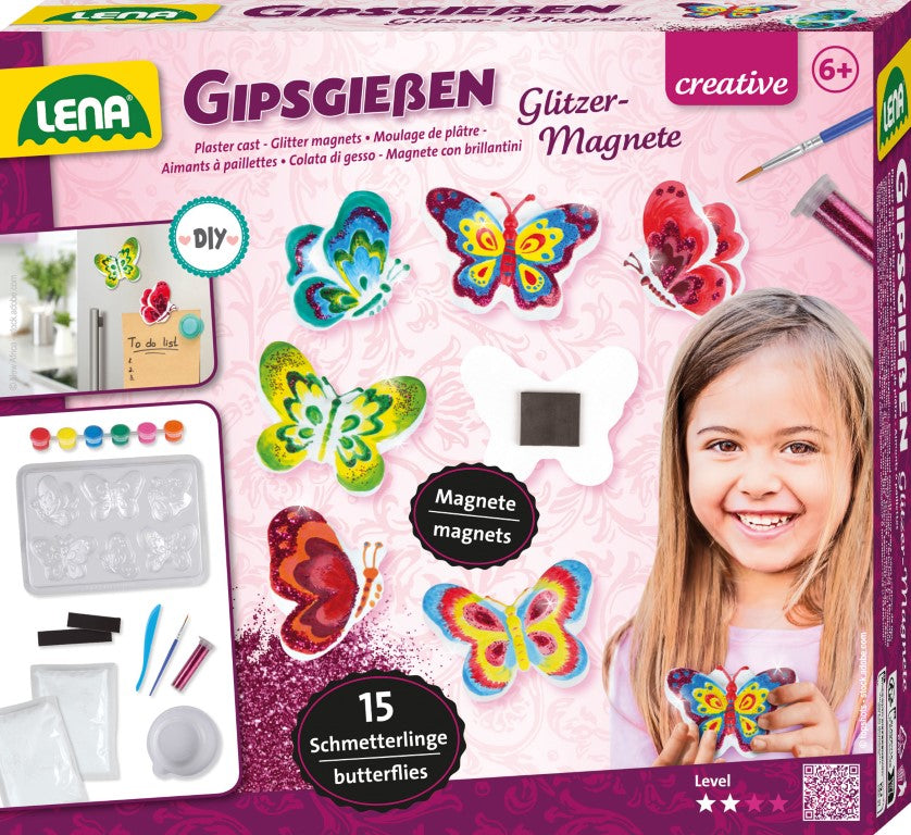 Se Lena Gipsstøbning Glitter Sommerfugle ✔ Kæmpe udvalg i Lena - Køb online på udsalg og tilbud lige nu ✔ Billig fragt og hurtig levering - Varenummer: MMAction-18242707 og 4006942890903 på lager - Udsalg på Kreative sæt Spar stort – op til 59% - Eksklusivt udsalg på over 2.739 mærker