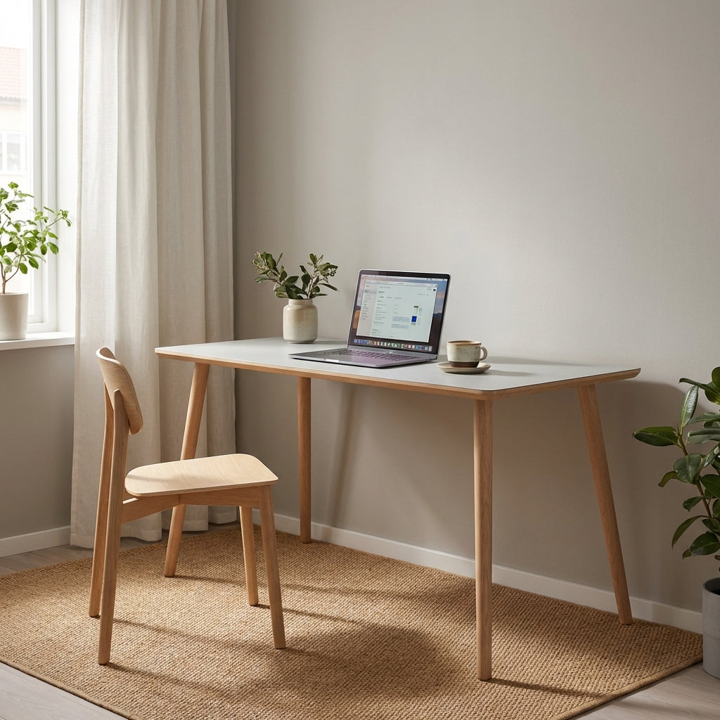 Se Dimm - Skrivebord, lysegrå højtrykslaminat, ege ben 140 x 70 cm Lysegrå laminat ❤ Kæmpe udvalg i 3-nordic - Køb online på udsalg og tilbud lige nu ❤ Meget billig fragt og hurtig levering - Varenummer: 3-nordic-1147-2779 og barcode / Ean: på lager - Udsalg på Kontor - Skriveborde Op til 61% rabat - Mere end 1.329 populære mærker på udsalg