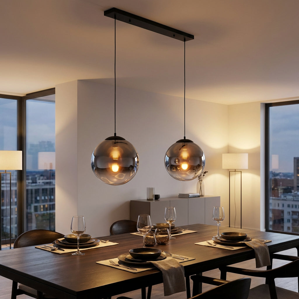 Se Mengoni - Loftlampe med to røgfarvede glaskupler Levering uden pære ❤ Kæmpe udvalg i 3-nordic - Køb online på udsalg og tilbud lige nu ❤ Billig fragt og hurtig levering - Varenummer: 3-nordic-5781-6791 og barcode / Ean: på lager - Udsalg på Lamper - Loftlamper - pendler - Langbordspendler Op til 61% rabat - 2.739 brands med vilde rabatter