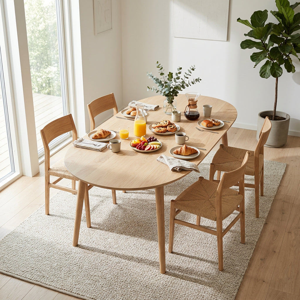 Se DT 100 - Ovalt spisebord i massiv eg med seks størrelser Sæbebehandlet 180 x 100 cm ❤ Kæmpe udvalg i 3-nordic - Køb online på udsalg og tilbud lige nu ❤ Billig fragt og hurtig levering - Varenummer: 3-nordic-184-1333 og barcode / Ean: på lager - Udsalg på Spisestue - Spiseborde - Nordiske designs - enkelt, tidløst og elegant Op til 63% rabat - 2.739 brands med vilde rabatter