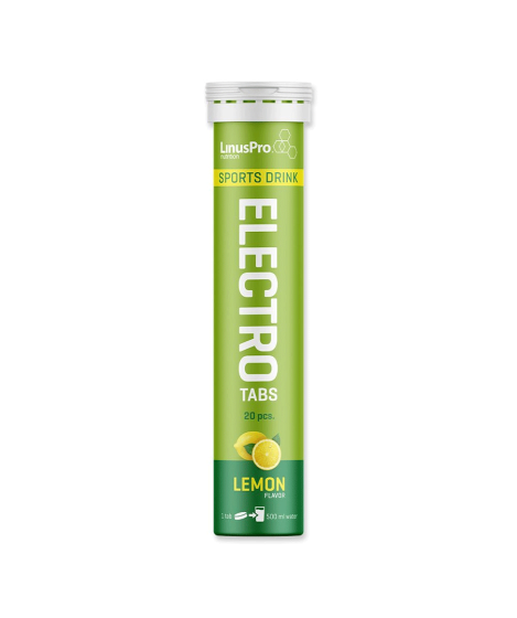Rør med LinusPro Electrolyt brusetabletter med citron, 20 stk.